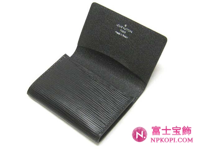 (LOUIS VUITTON)ルイヴィトン 財布コピー エピアンヴェロップカルト ドゥ ヴィジット ノワールM56582